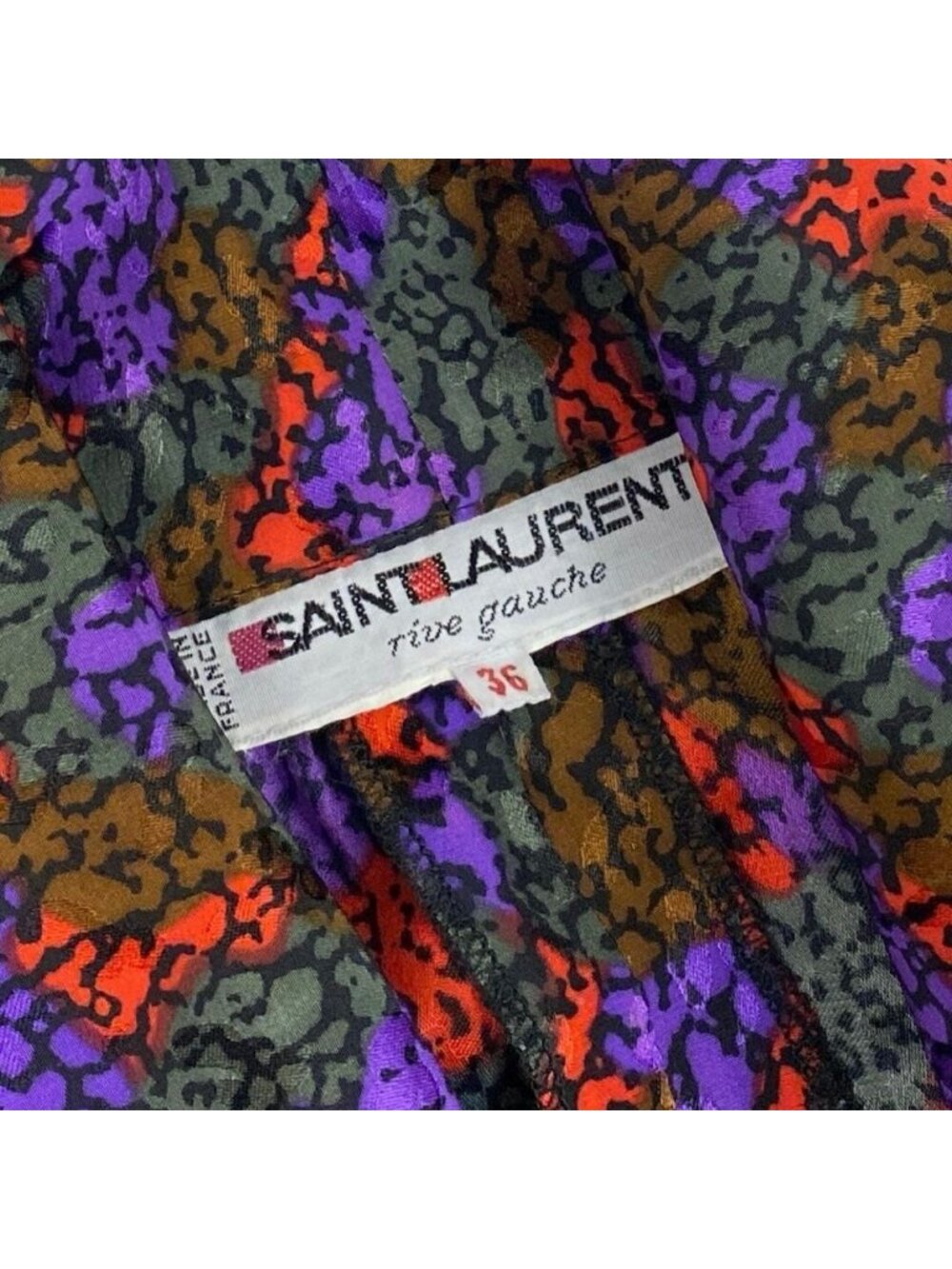 Saint Laurent Ribe Gauche Bowtie Dress Long - Picture 9 of 9
